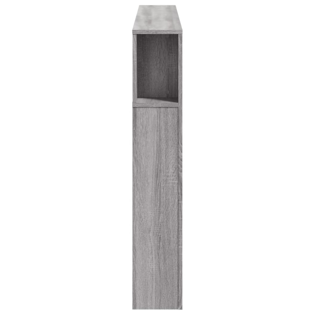 vidaXL Tăblie de pat cu LED, gri sonoma, 160x18,5x103,5 cm, lemn vidaXL Tăblie de pat cu LED, gri sonoma, 160x18,5x103,5 cm, lemn