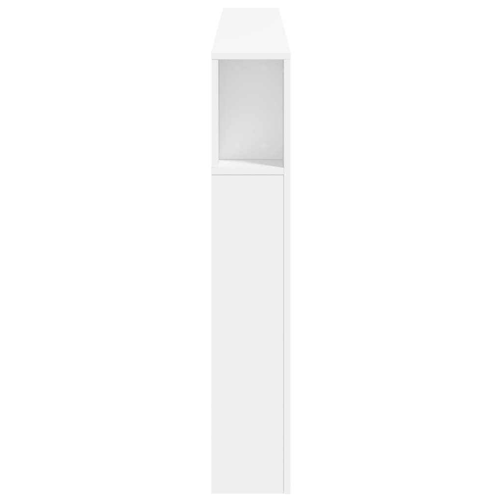 vidaXL Tăblie de pat cu LED, alb, 180x18,5x103,5 cm, lemn vidaXL Tăblie de pat cu LED, alb, 180x18,5x103,5 cm, lemn