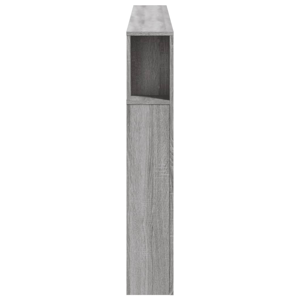 vidaXL Tăblie de pat cu LED, gri sonoma, 160x18,5x103,5 cm, lemn vidaXL Tăblie de pat cu LED, gri sonoma, 160x18,5x103,5 cm, lemn