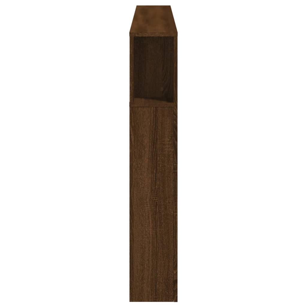 vidaXL Tăblie de pat cu LED, stejar maro, 180x18,5x103,5 cm, lemn