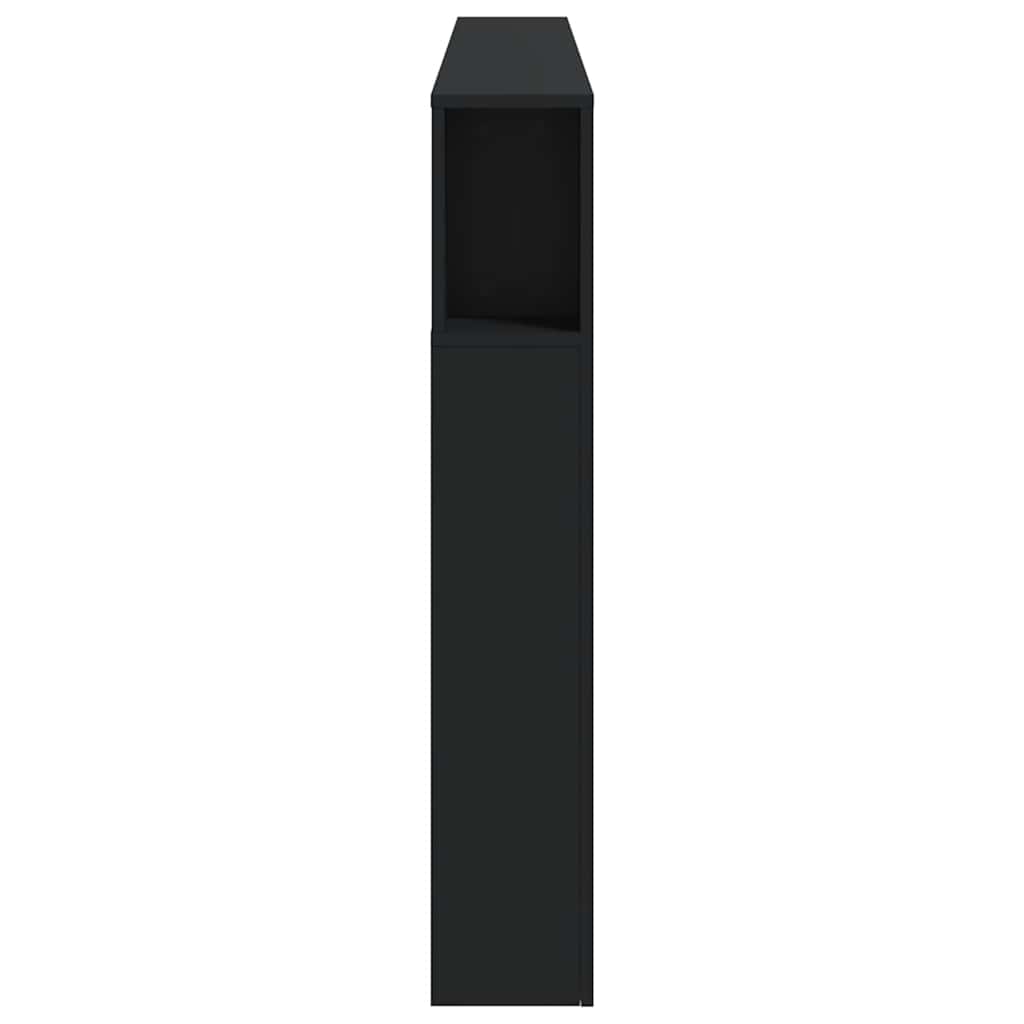 vidaXL Tăblie de pat cu LED, negru, 200x18,5x103,5 cm, lemn prelucrat vidaXL Tăblie de pat cu LED, negru, 200x18,5x103,5 cm, lemn prelucrat