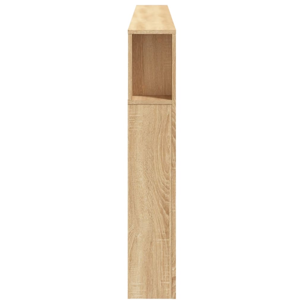 vidaXL Tăblie de pat cu LED, stejar sonoma, 220x18,5x103,5 cm, lemn