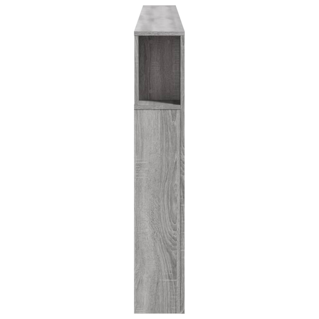 vidaXL Tăblie de pat cu LED, gri sonoma, 220x18,5x103,5 cm, lemn vidaXL Tăblie de pat cu LED, gri sonoma, 220x18,5x103,5 cm, lemn
