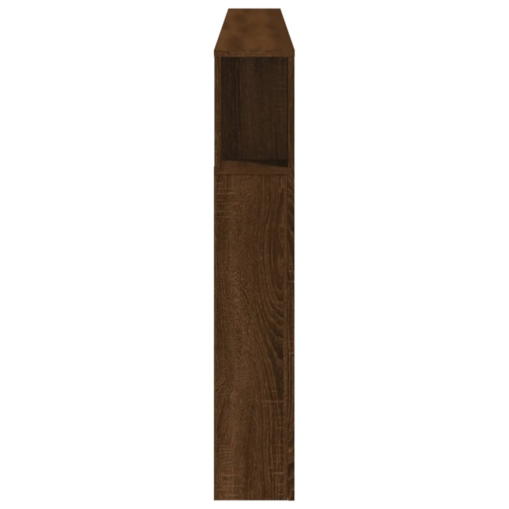 vidaXL Tăblie de pat cu LED, stejar maro, 220x18,5x103,5 cm, lemn