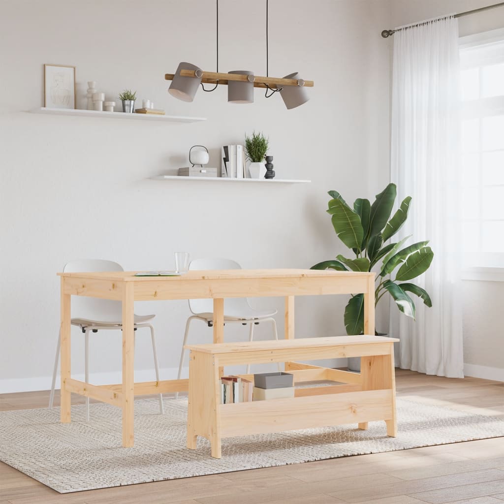 vidaXL Bancă de hol, 100x28x45 cm, lemn masiv de pin vidaXL Bancă de hol, 100x28x45 cm, lemn masiv de pin