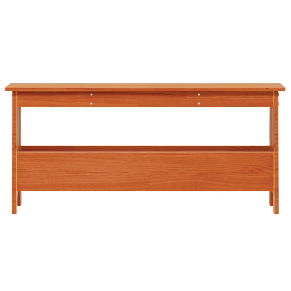 vidaXL Bancă de hol, maro ceruit, 100x28x45 cm, lemn masiv de pin vidaXL Bancă de hol, maro ceruit, 100x28x45 cm, lemn masiv de pin