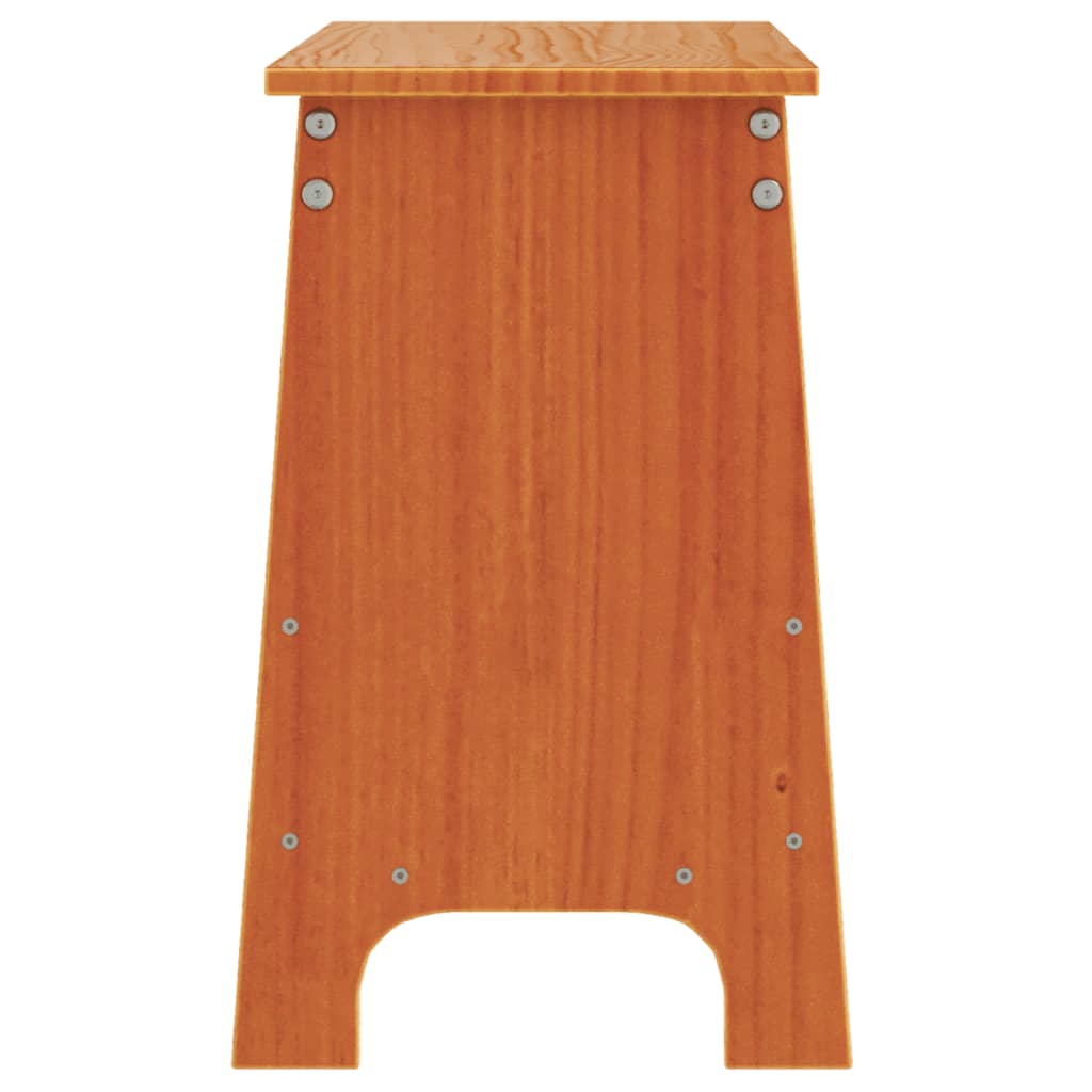 vidaXL Bancă de hol, maro ceruit, 100x28x45 cm, lemn masiv de pin vidaXL Bancă de hol, maro ceruit, 100x28x45 cm, lemn masiv de pin