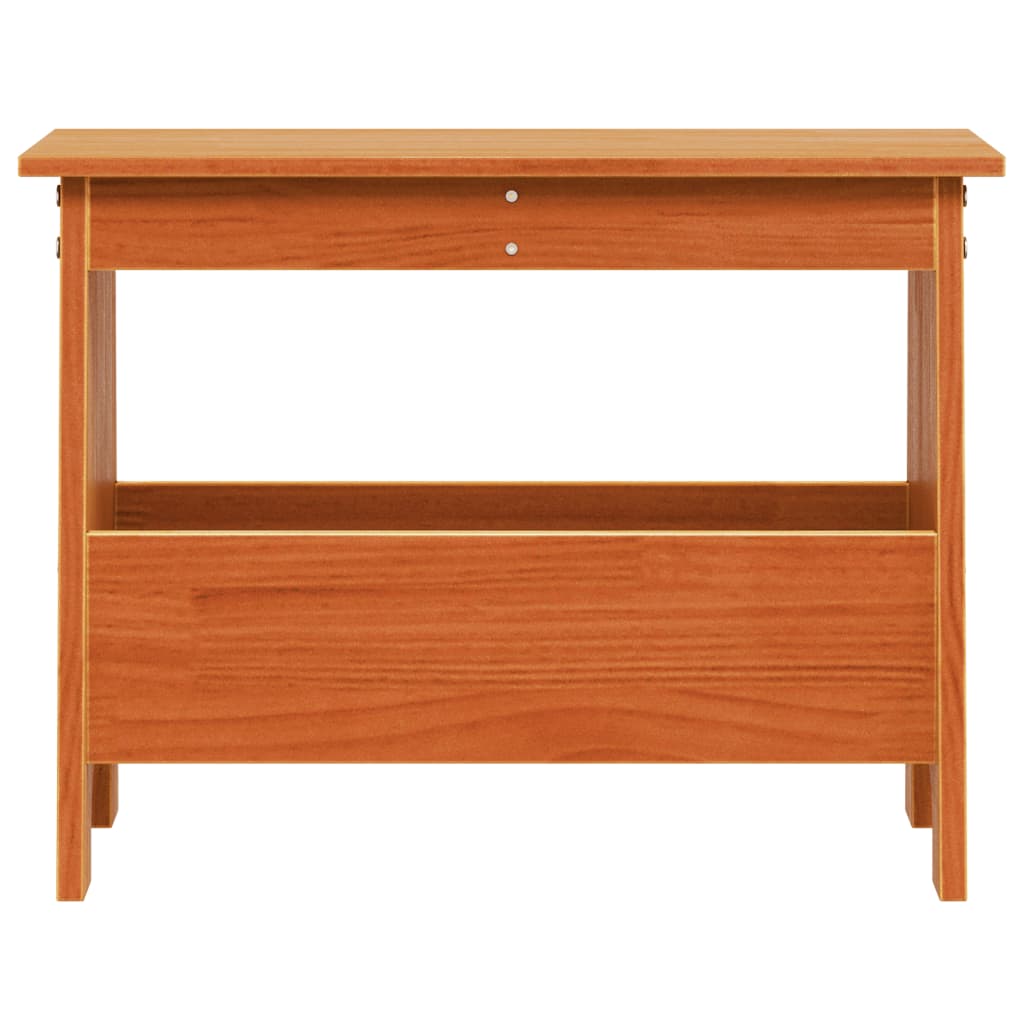 vidaXL Bancă de hol, maro ceruit, 60x28x45 cm, lemn masiv de pin vidaXL Bancă de hol, maro ceruit, 60x28x45 cm, lemn masiv de pin