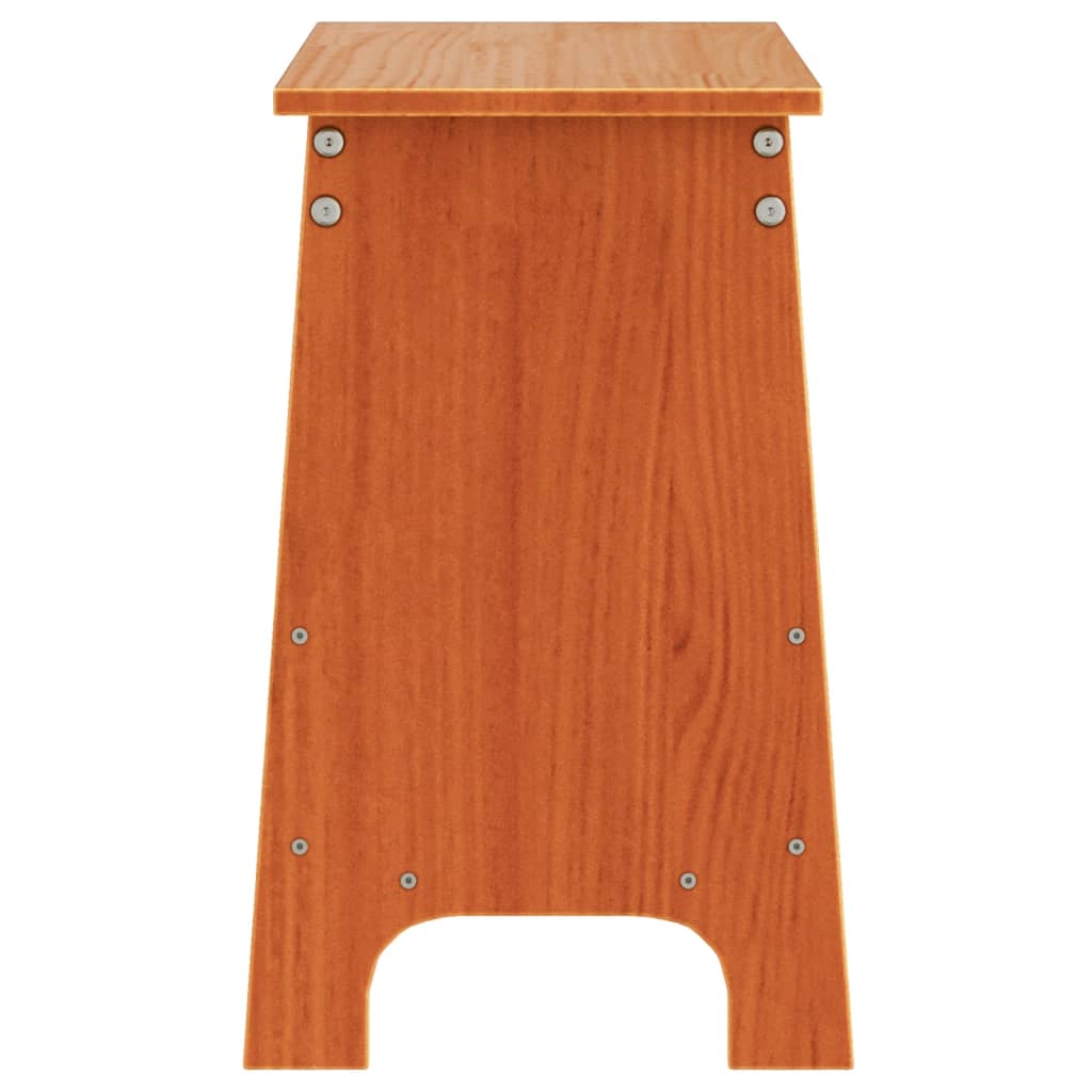 vidaXL Bancă de hol, maro ceruit, 60x28x45 cm, lemn masiv de pin vidaXL Bancă de hol, maro ceruit, 60x28x45 cm, lemn masiv de pin
