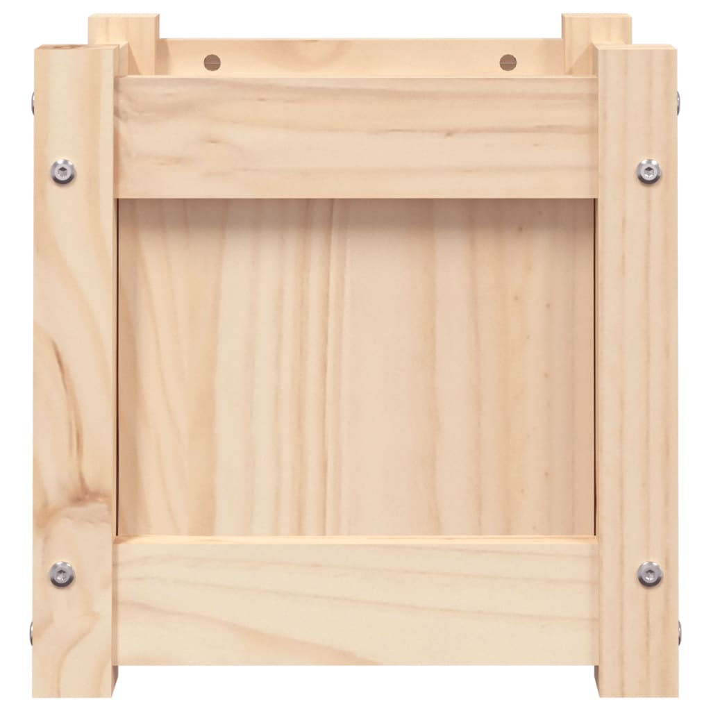 vidaXL Jardinieră de grădină, 31x31x31 cm, lemn masiv de pin vidaXL Jardinieră de grădină, 31x31x31 cm, lemn masiv de pin