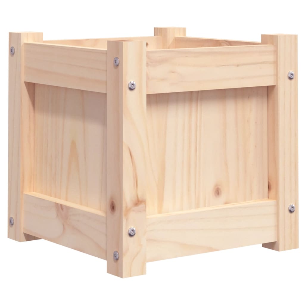 vidaXL Jardiniere de grădină, 2 buc., lemn masiv de pin vidaXL Jardiniere de grădină, 2 buc., lemn masiv de pin