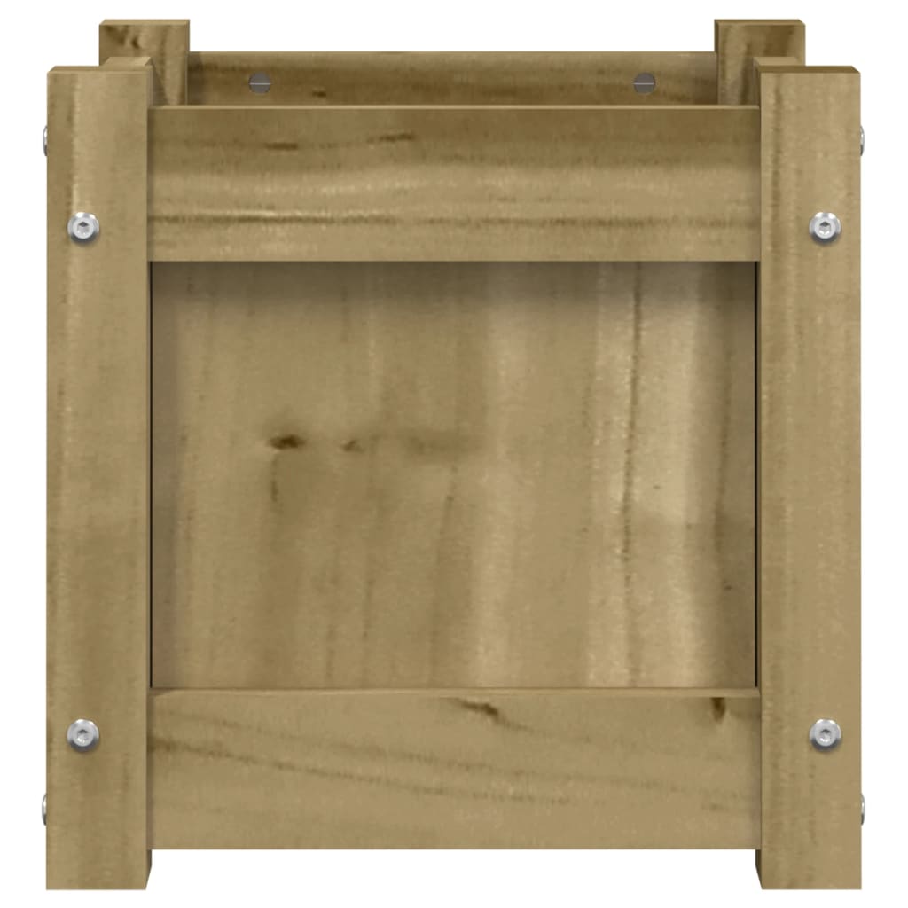 vidaXL Jardinieră de grădină, 31x31x31 cm, lemn de pin impregnat