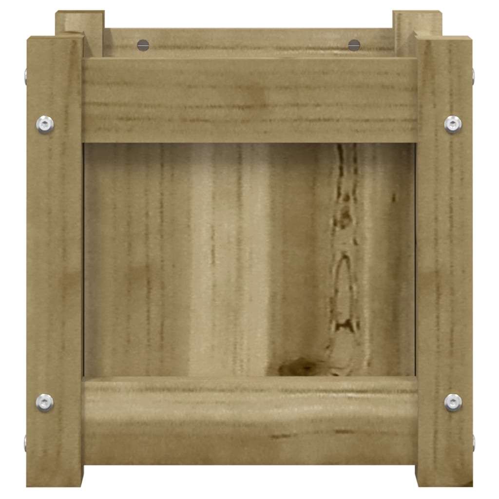 vidaXL Jardinieră de grădină, 31x31x31 cm, lemn de pin impregnat