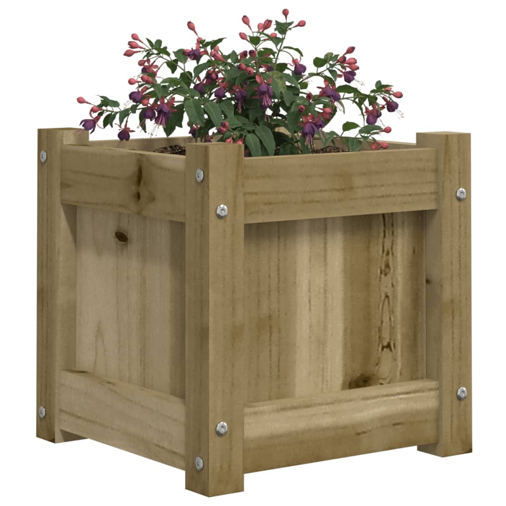 vidaXL Jardiniere de gradina , 2 buc., lemn de pin impregnat vidaXL Jardiniere de gradina , 2 buc., lemn de pin impregnat