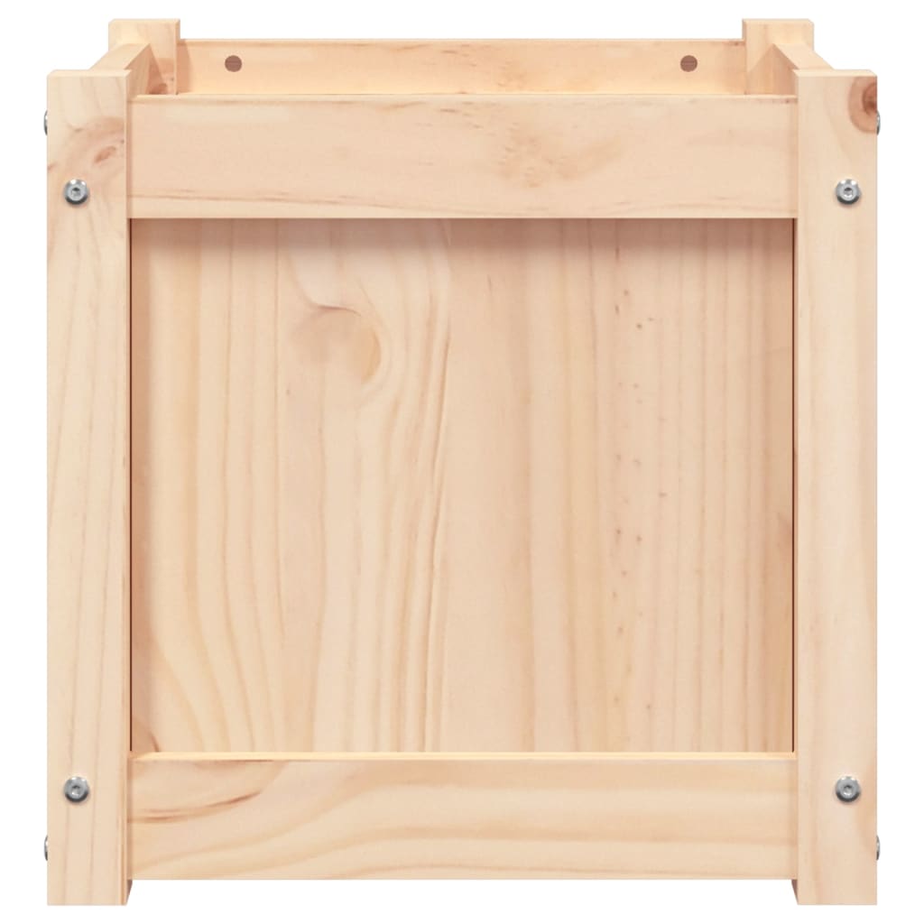 vidaXL Jardinieră de grădină, 40x40x40 cm, lemn masiv de pin vidaXL Jardinieră de grădină, 40x40x40 cm, lemn masiv de pin