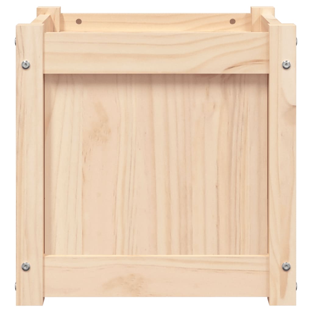 vidaXL Jardinieră de grădină, 40x40x40 cm, lemn masiv de pin vidaXL Jardinieră de grădină, 40x40x40 cm, lemn masiv de pin
