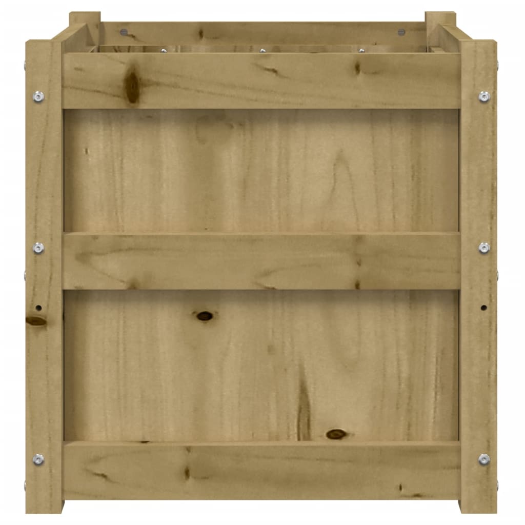 vidaXL Jardinieră de grădină, 50x50x50 cm, lemn de pin impregnat vidaXL Jardinieră de grădină, 50x50x50 cm, lemn de pin impregnat