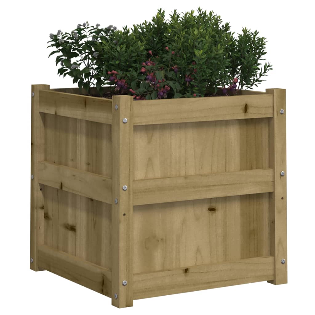 vidaXL Jardiniere de gradina , 2 buc., lemn de pin impregnat vidaXL Jardiniere de gradina , 2 buc., lemn de pin impregnat