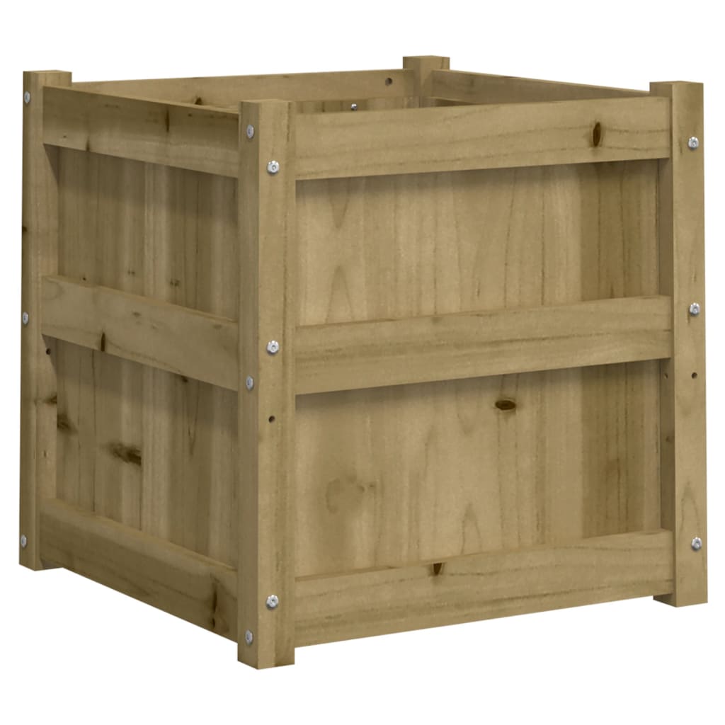 vidaXL Jardiniere de gradina , 2 buc., lemn de pin impregnat vidaXL Jardiniere de gradina , 2 buc., lemn de pin impregnat