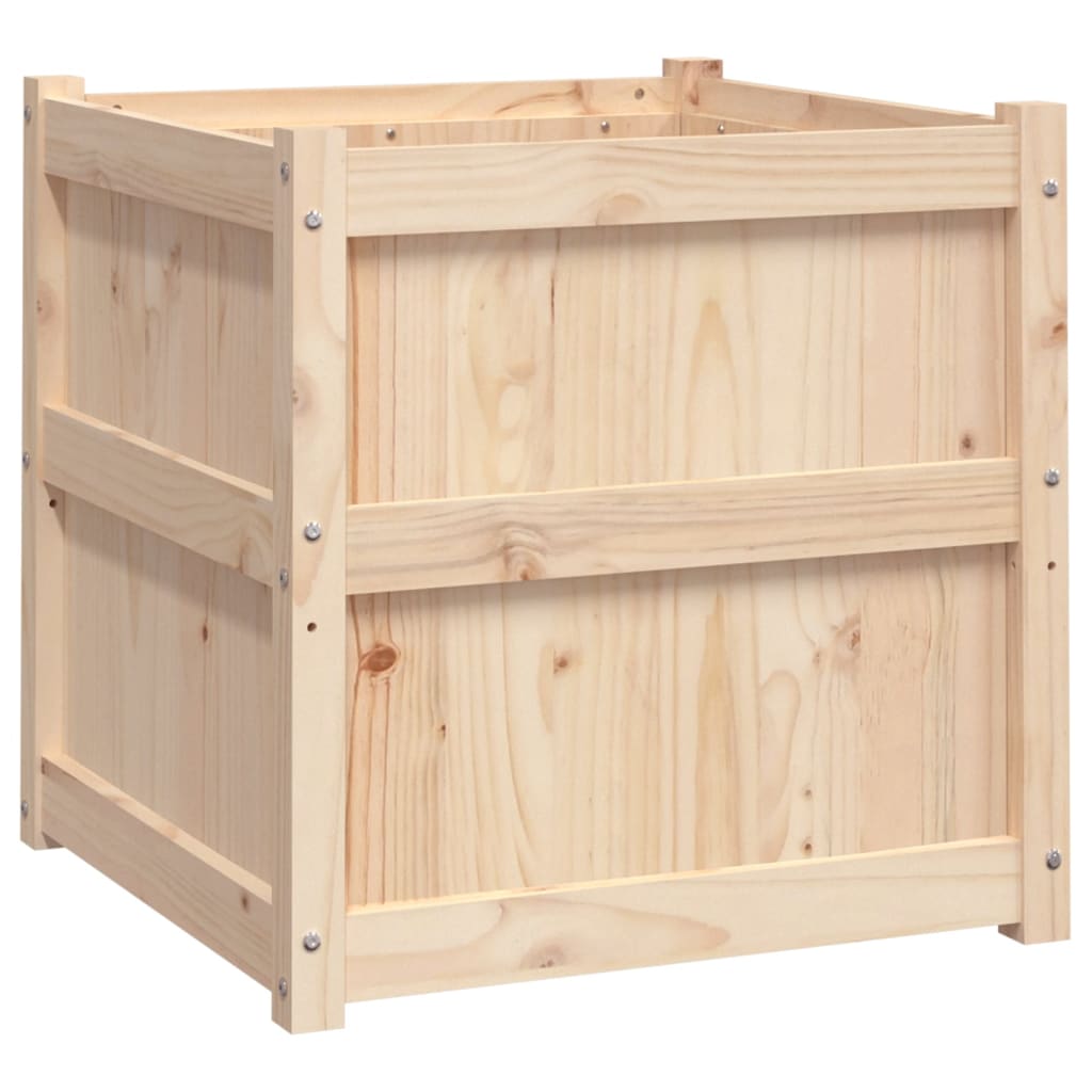 vidaXL Jardiniere de grădină, 2 buc., lemn masiv de pin vidaXL Jardiniere de grădină, 2 buc., lemn masiv de pin