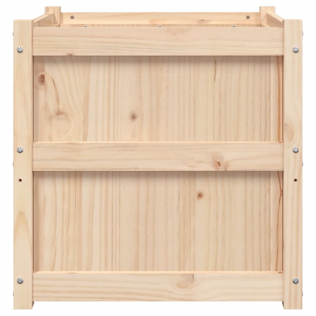 vidaXL Jardiniere de grădină, 2 buc., lemn masiv de pin vidaXL Jardiniere de grădină, 2 buc., lemn masiv de pin
