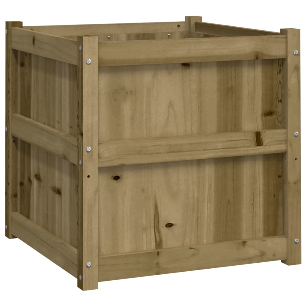 vidaXL Jardinieră de grădină, 60x60x60 cm, lemn de pin impregnat vidaXL Jardinieră de grădină, 60x60x60 cm, lemn de pin impregnat