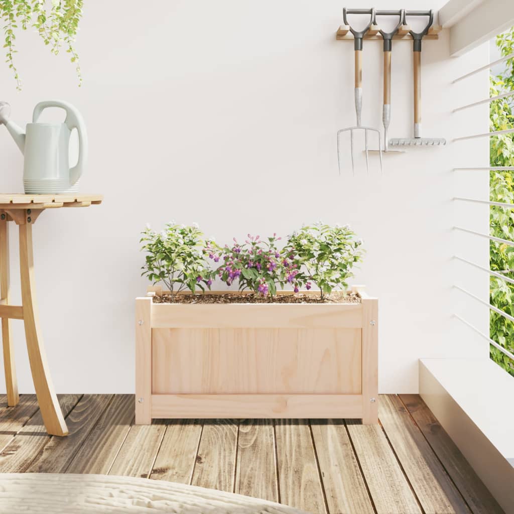 vidaXL Jardinieră de grădină, 60x31x31 cm, lemn masiv de pin vidaXL Jardinieră de grădină, 60x31x31 cm, lemn masiv de pin