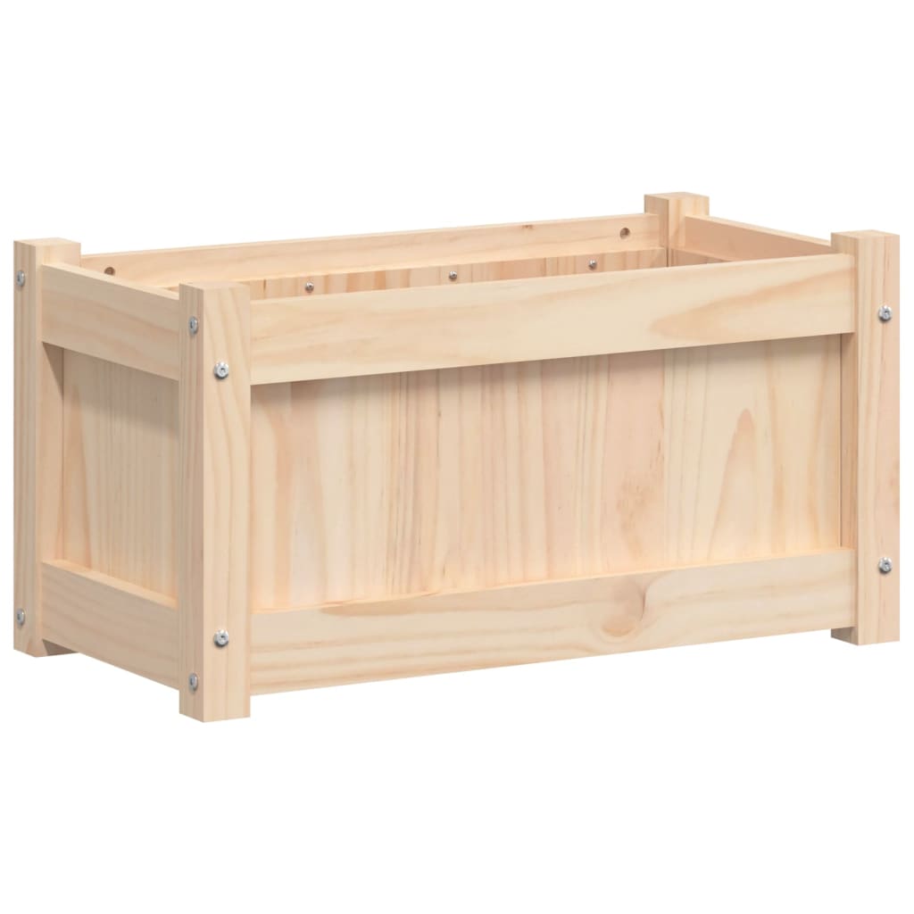 vidaXL Jardiniere de grădină, 2 buc., lemn masiv de pin vidaXL Jardiniere de grădină, 2 buc., lemn masiv de pin
