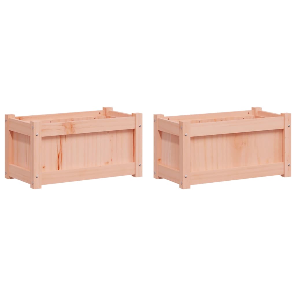vidaXL Jardiniere de grădină, 2 buc., lemn masiv douglas vidaXL Jardiniere de grădină, 2 buc., lemn masiv douglas