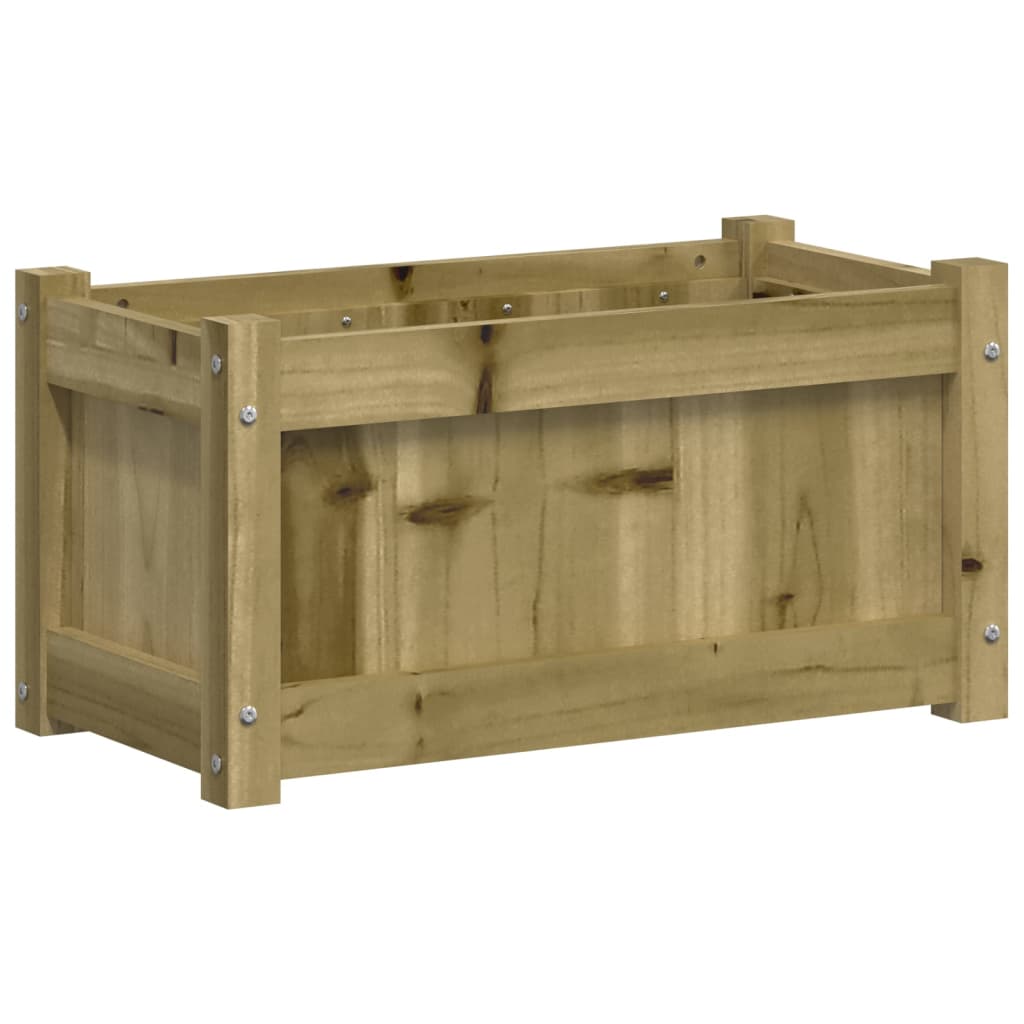 vidaXL Jardinieră de grădină, 60x31x31 cm, lemn de pin impregnat
