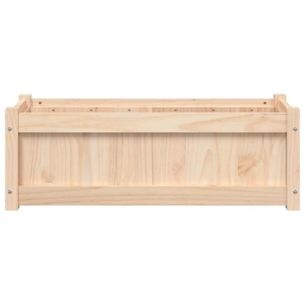 vidaXL Jardinieră de grădină, 90x31x31 cm, lemn masiv de pin vidaXL Jardinieră de grădină, 90x31x31 cm, lemn masiv de pin