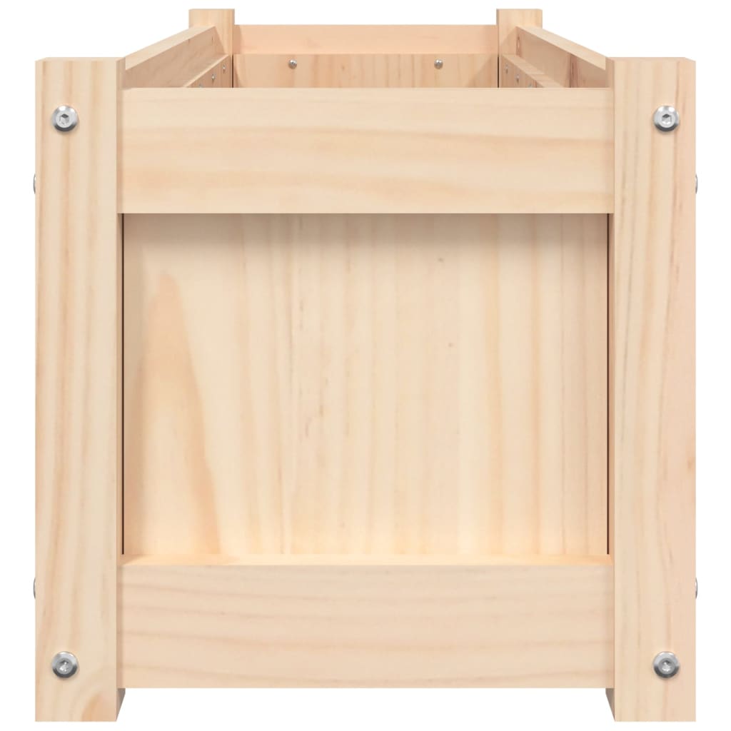 vidaXL Jardinieră de grădină, 90x31x31 cm, lemn masiv de pin vidaXL Jardinieră de grădină, 90x31x31 cm, lemn masiv de pin