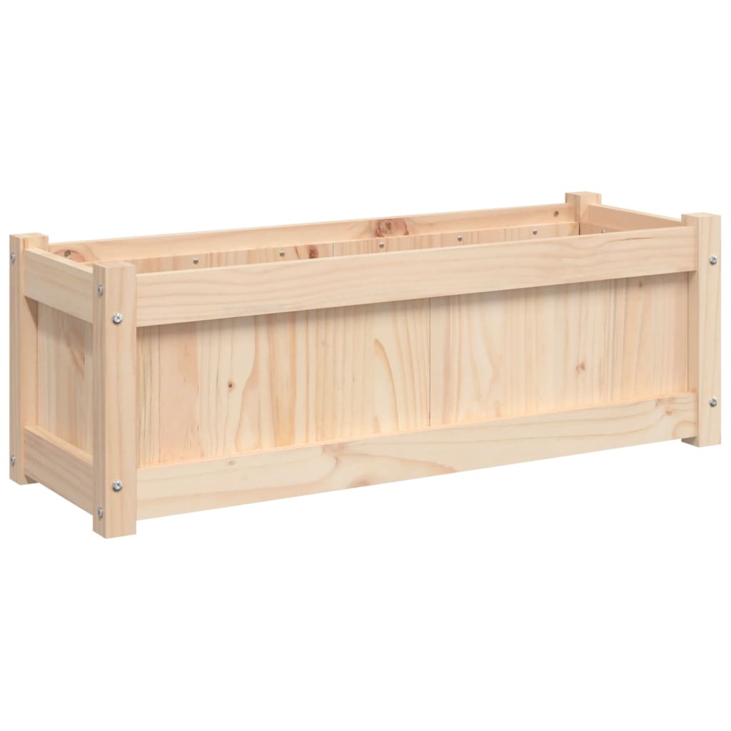 vidaXL Jardinieră de grădină, 90x31x31 cm, lemn masiv de pin vidaXL Jardinieră de grădină, 90x31x31 cm, lemn masiv de pin