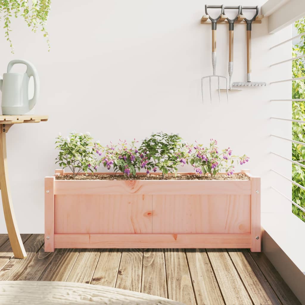 vidaXL Jardinieră de grădină, 90x31x31 cm, lemn masiv Douglas