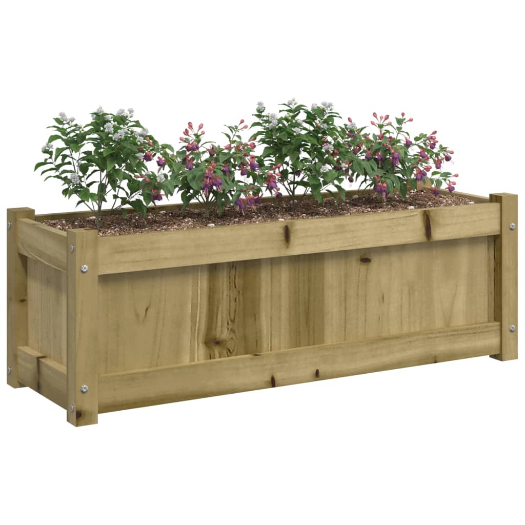 vidaXL Jardiniere de gradina , 2 buc., lemn de pin impregnat vidaXL Jardiniere de gradina , 2 buc., lemn de pin impregnat