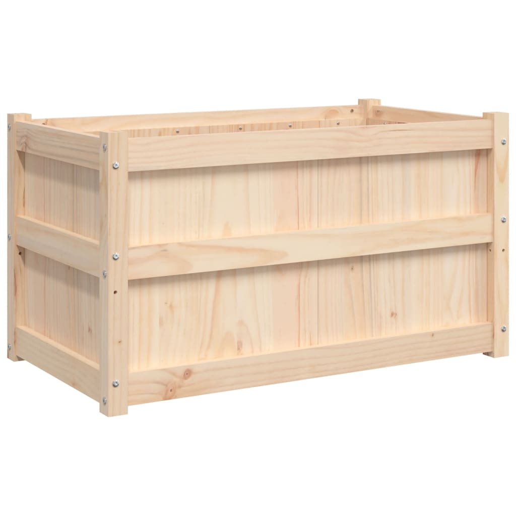 vidaXL Jardinieră de grădină, 90x50x50 cm, lemn masiv de pin vidaXL Jardinieră de grădină, 90x50x50 cm, lemn masiv de pin