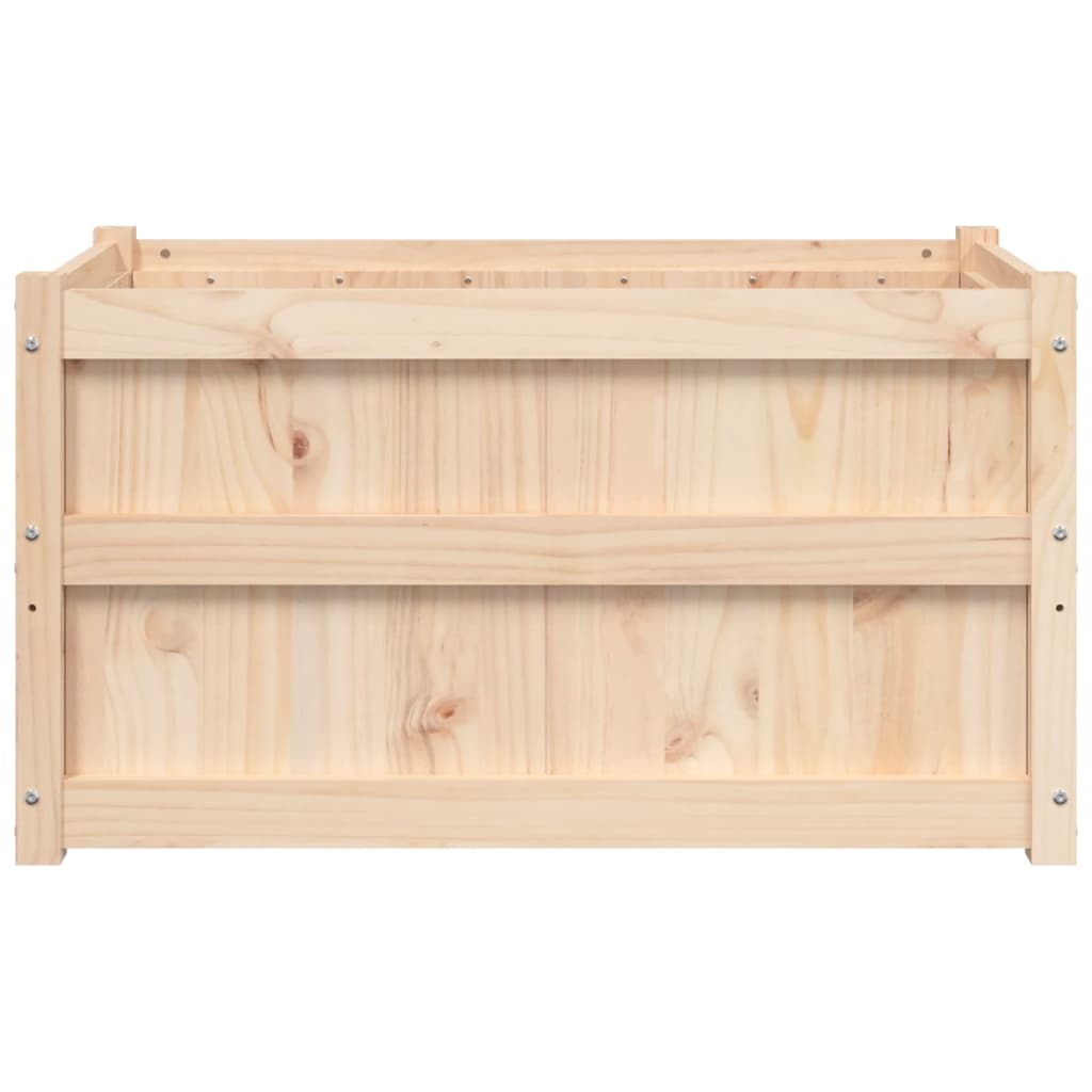 vidaXL Jardiniere de grădină, 2 buc., lemn masiv de pin vidaXL Jardiniere de grădină, 2 buc., lemn masiv de pin