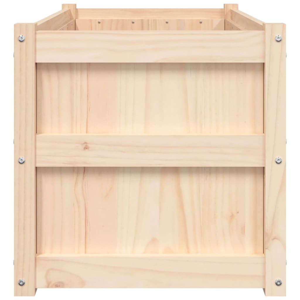 vidaXL Jardiniere de grădină, 2 buc., lemn masiv de pin vidaXL Jardiniere de grădină, 2 buc., lemn masiv de pin