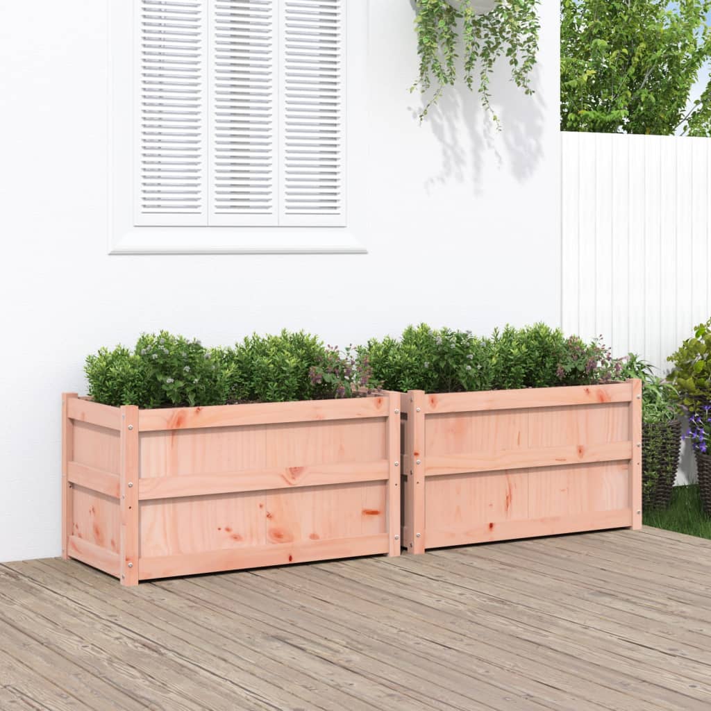 vidaXL Jardiniere de grădină, 2 buc., lemn masiv douglas vidaXL Jardiniere de grădină, 2 buc., lemn masiv douglas
