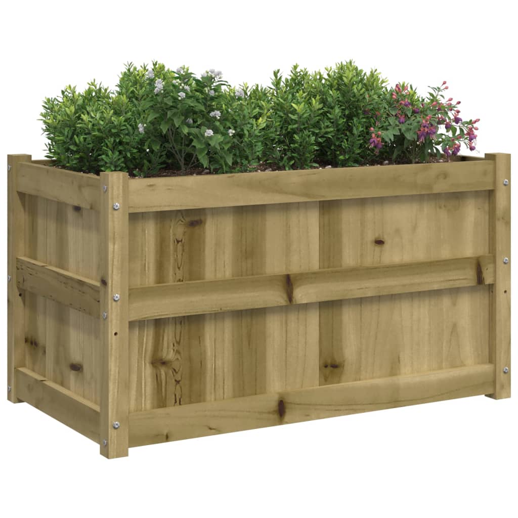 vidaXL Jardiniere de gradina , 2 buc., lemn de pin impregnat vidaXL Jardiniere de gradina , 2 buc., lemn de pin impregnat