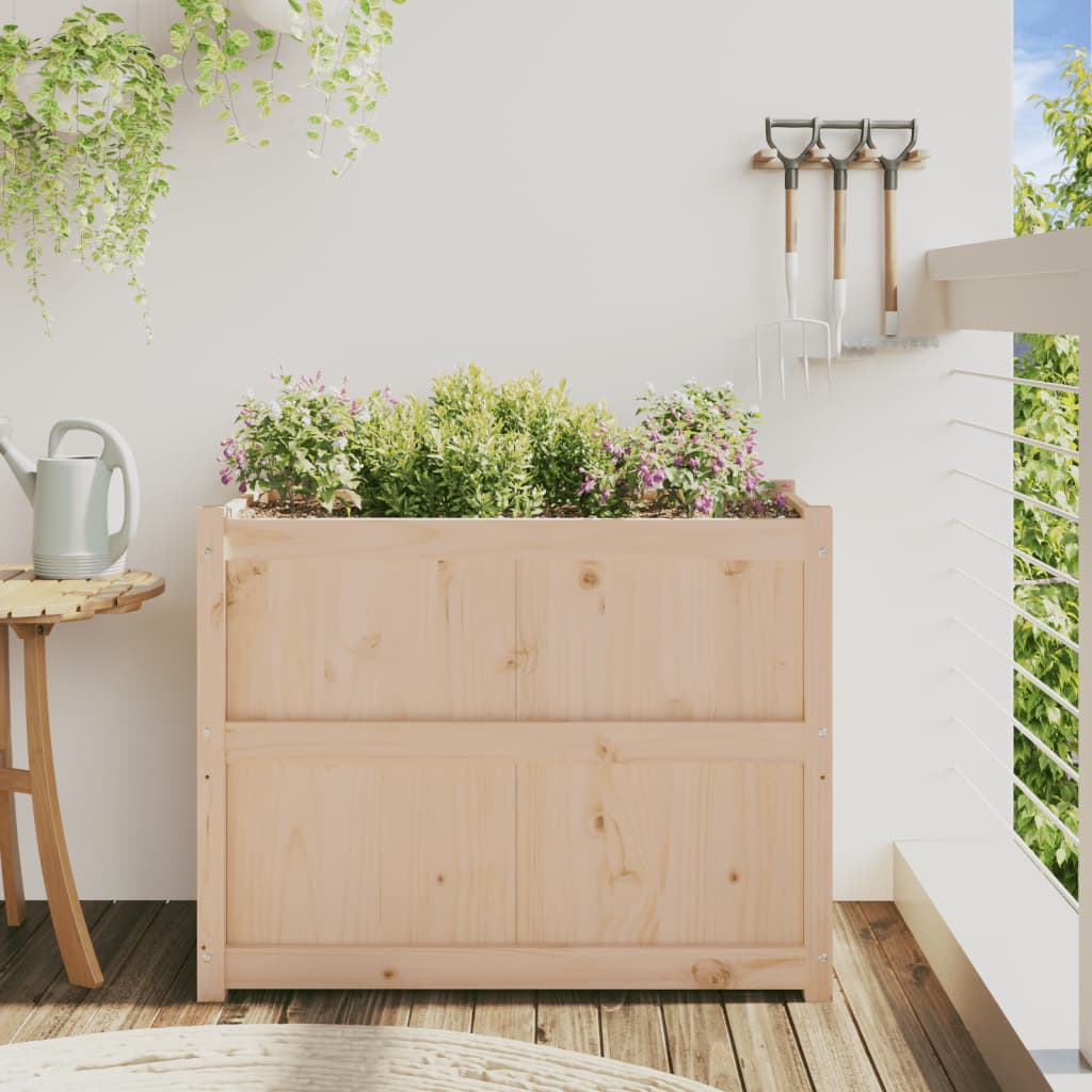 vidaXL Jardinieră de grădină, 90x50x70 cm, lemn masiv de pin vidaXL Jardinieră de grădină, 90x50x70 cm, lemn masiv de pin