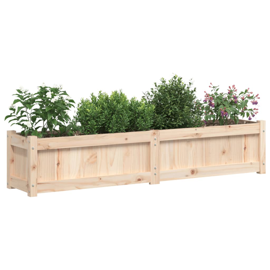 vidaXL Jardiniere de grădină, 2 buc., lemn masiv de pin vidaXL Jardiniere de grădină, 2 buc., lemn masiv de pin