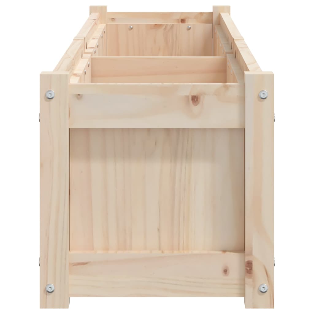 vidaXL Jardiniere de grădină, 2 buc., lemn masiv de pin vidaXL Jardiniere de grădină, 2 buc., lemn masiv de pin