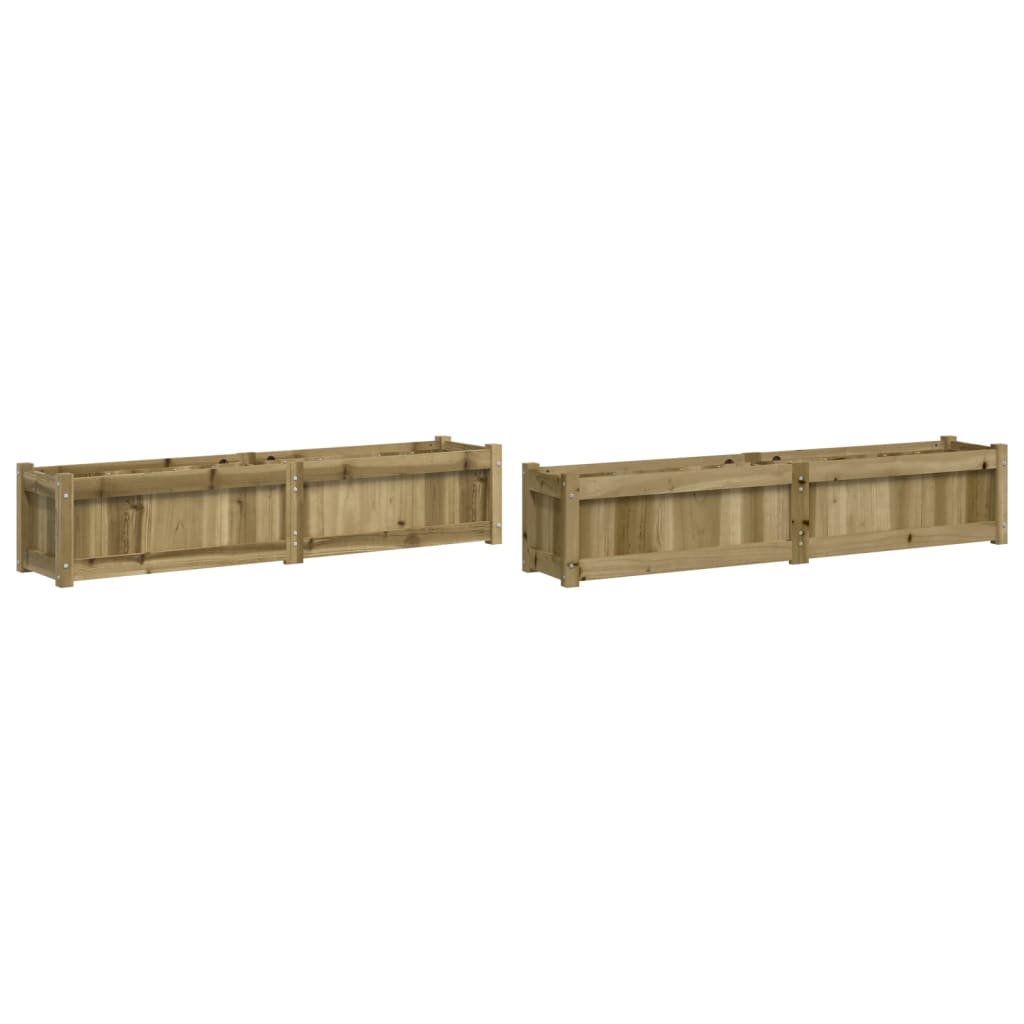 vidaXL Jardiniere de gradina , 2 buc., lemn de pin impregnat