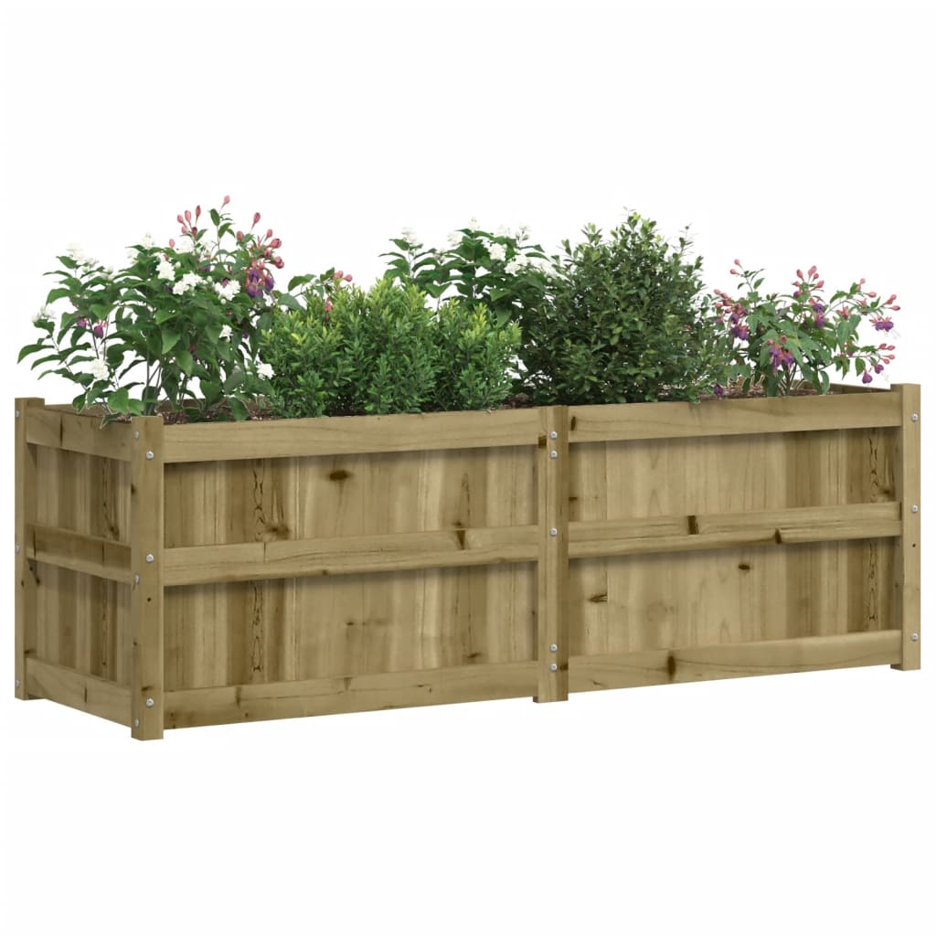 vidaXL Jardinieră de grădină, 150x50x50 cm, lemn de pin impregnat vidaXL Jardinieră de grădină, 150x50x50 cm, lemn de pin impregnat