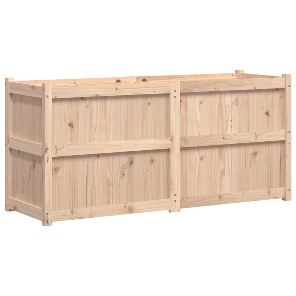 vidaXL Jardinieră de grădină, 150x50x70 cm, lemn masiv de pin vidaXL Jardinieră de grădină, 150x50x70 cm, lemn masiv de pin