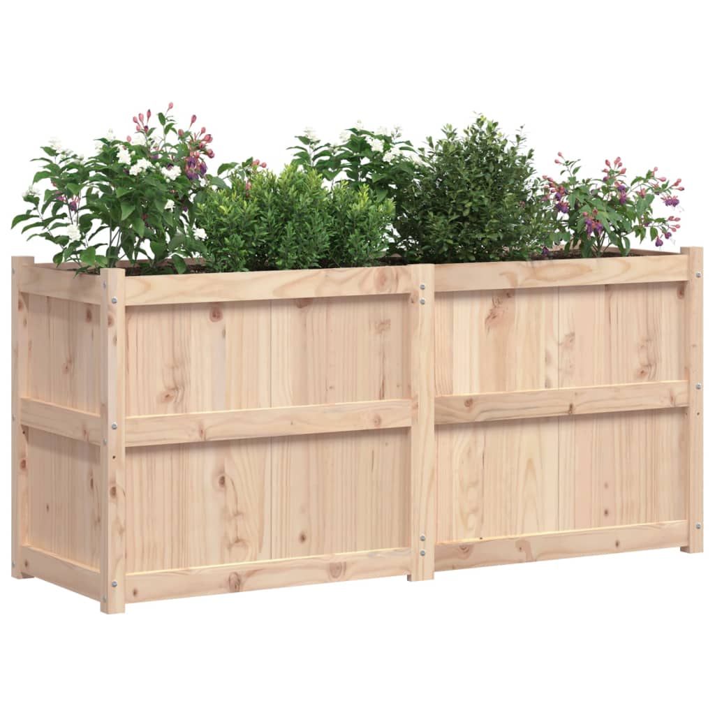 vidaXL Jardinieră de grădină, 150x50x70 cm, lemn masiv de pin vidaXL Jardinieră de grădină, 150x50x70 cm, lemn masiv de pin