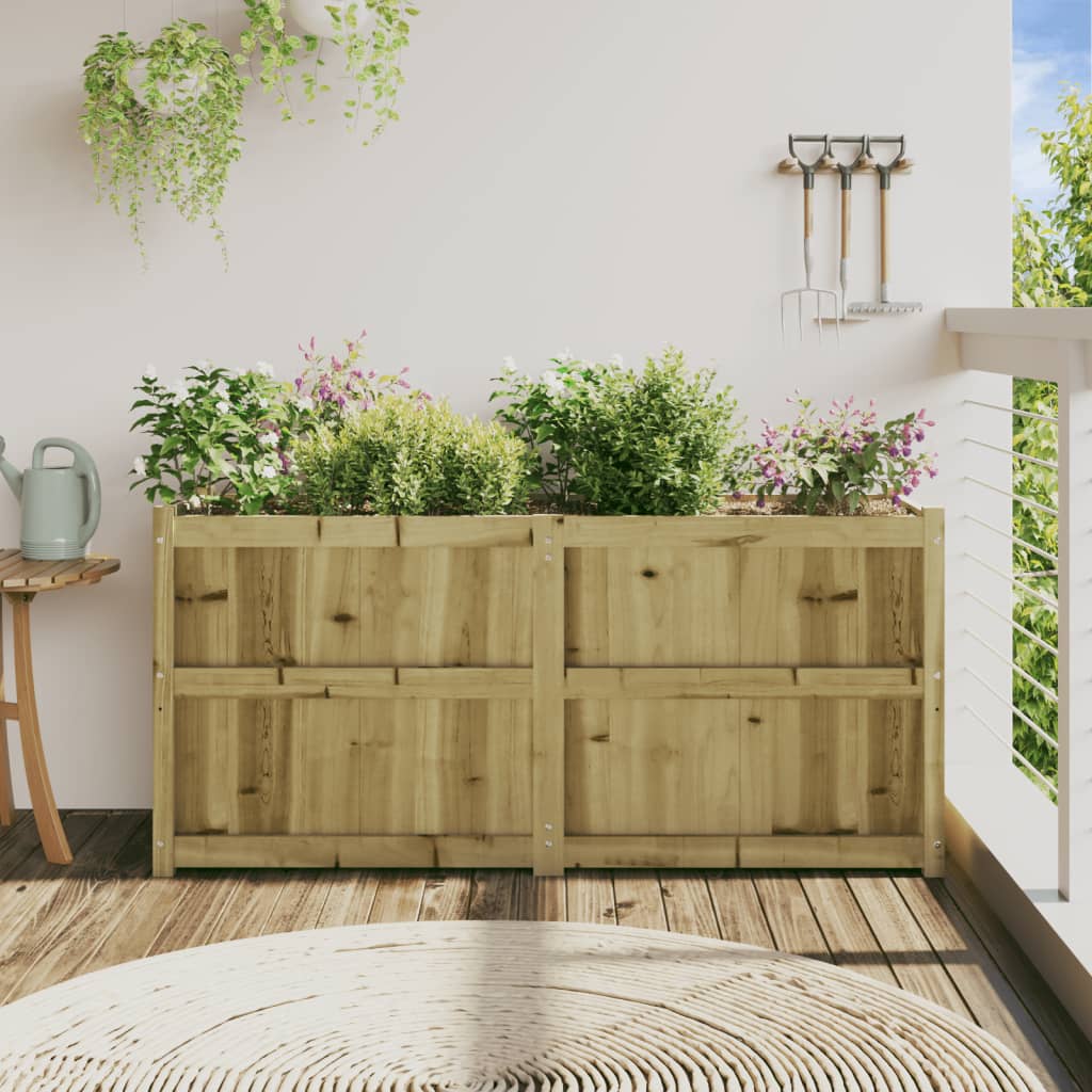 vidaXL Jardinieră de grădină, 150x50x70 cm, lemn de pin impregnat vidaXL Jardinieră de grădină, 150x50x70 cm, lemn de pin impregnat