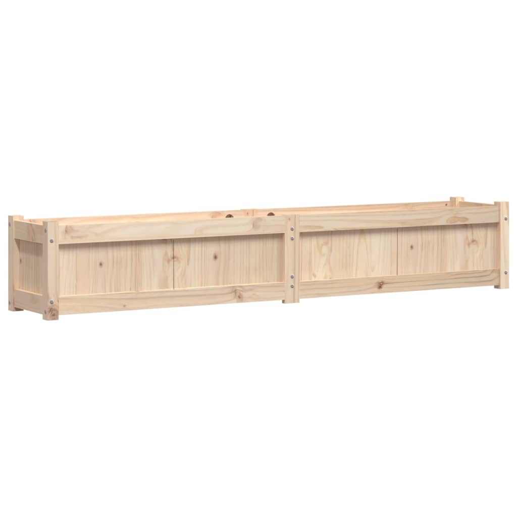 vidaXL Jardinieră de grădină, 180x31x31 cm, lemn masiv de pin vidaXL Jardinieră de grădină, 180x31x31 cm, lemn masiv de pin