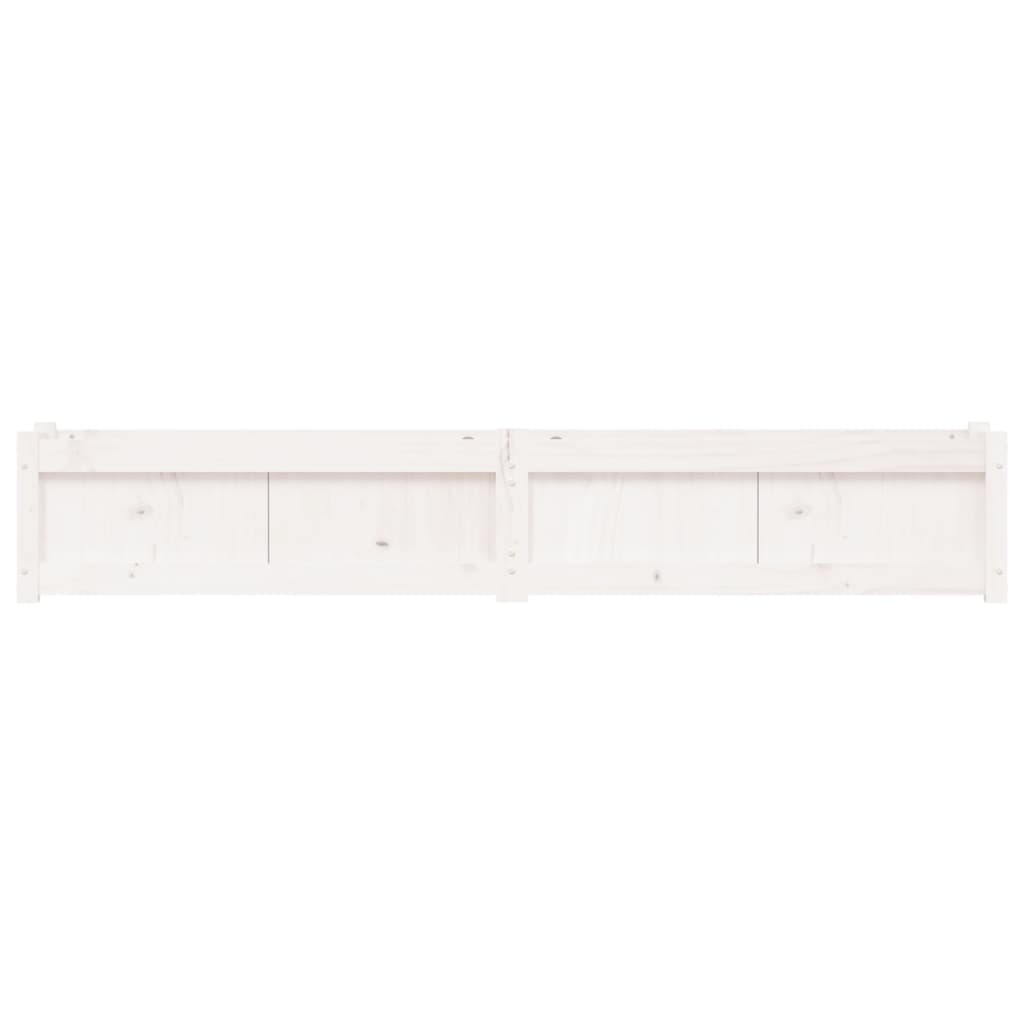 vidaXL Jardiniere de grădină, 2 buc., alb, lemn masiv de pin vidaXL Jardiniere de grădină, 2 buc., alb, lemn masiv de pin